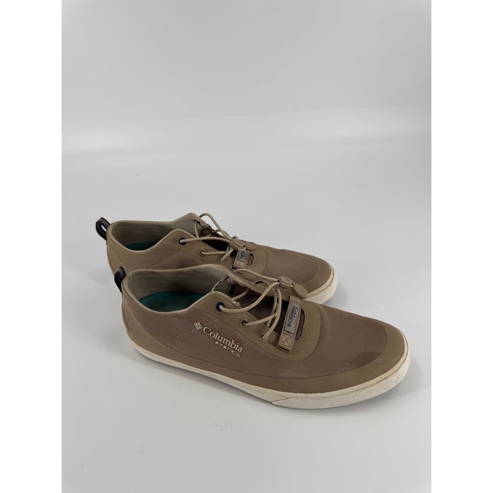 Columbia PFG Men's Water Shoes Tan Lace Up Size 12 Boat Deck Shoes